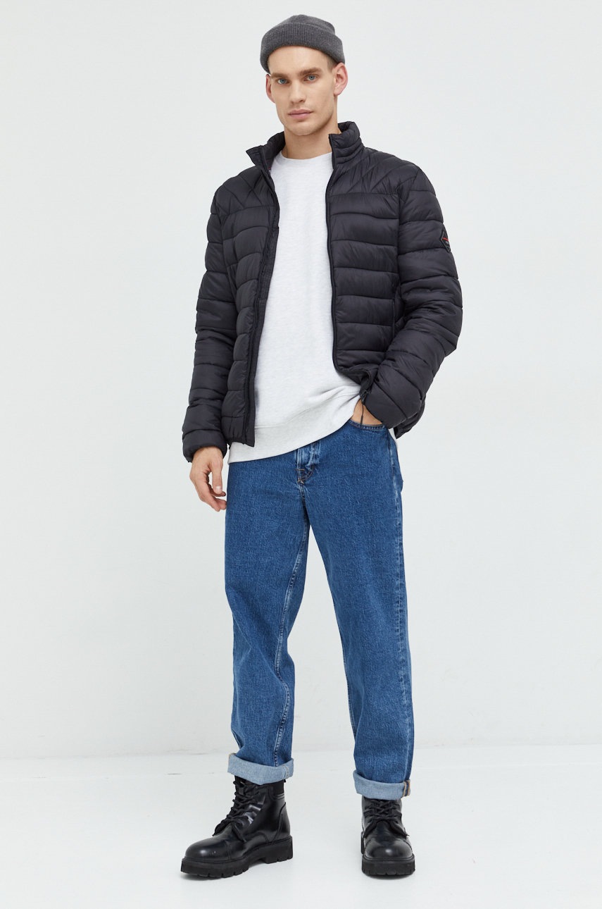 

Куртка Cross Jeans чоловіча колір чорний перехідна