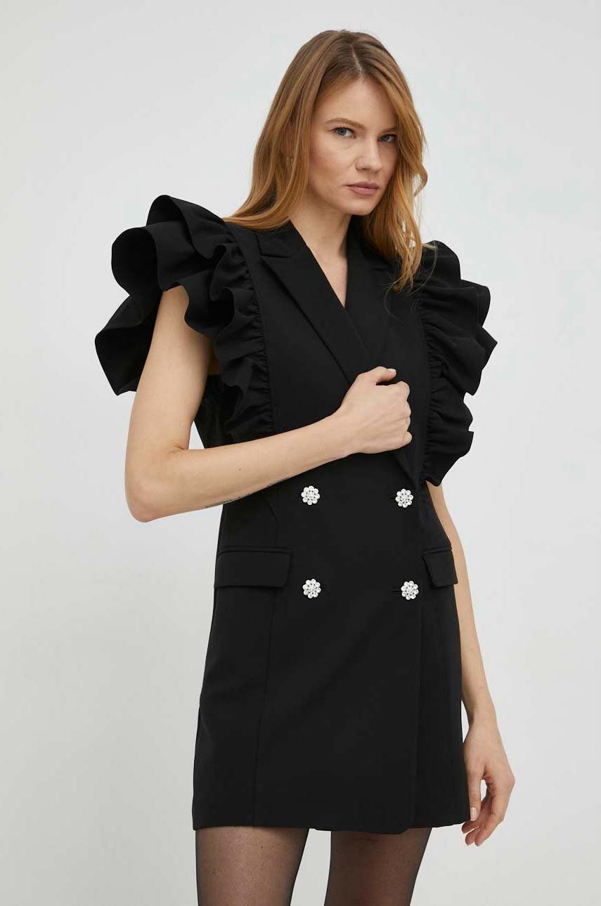 Custommade rochie Kobane culoarea negru, mini, drept answear.ro imagine noua