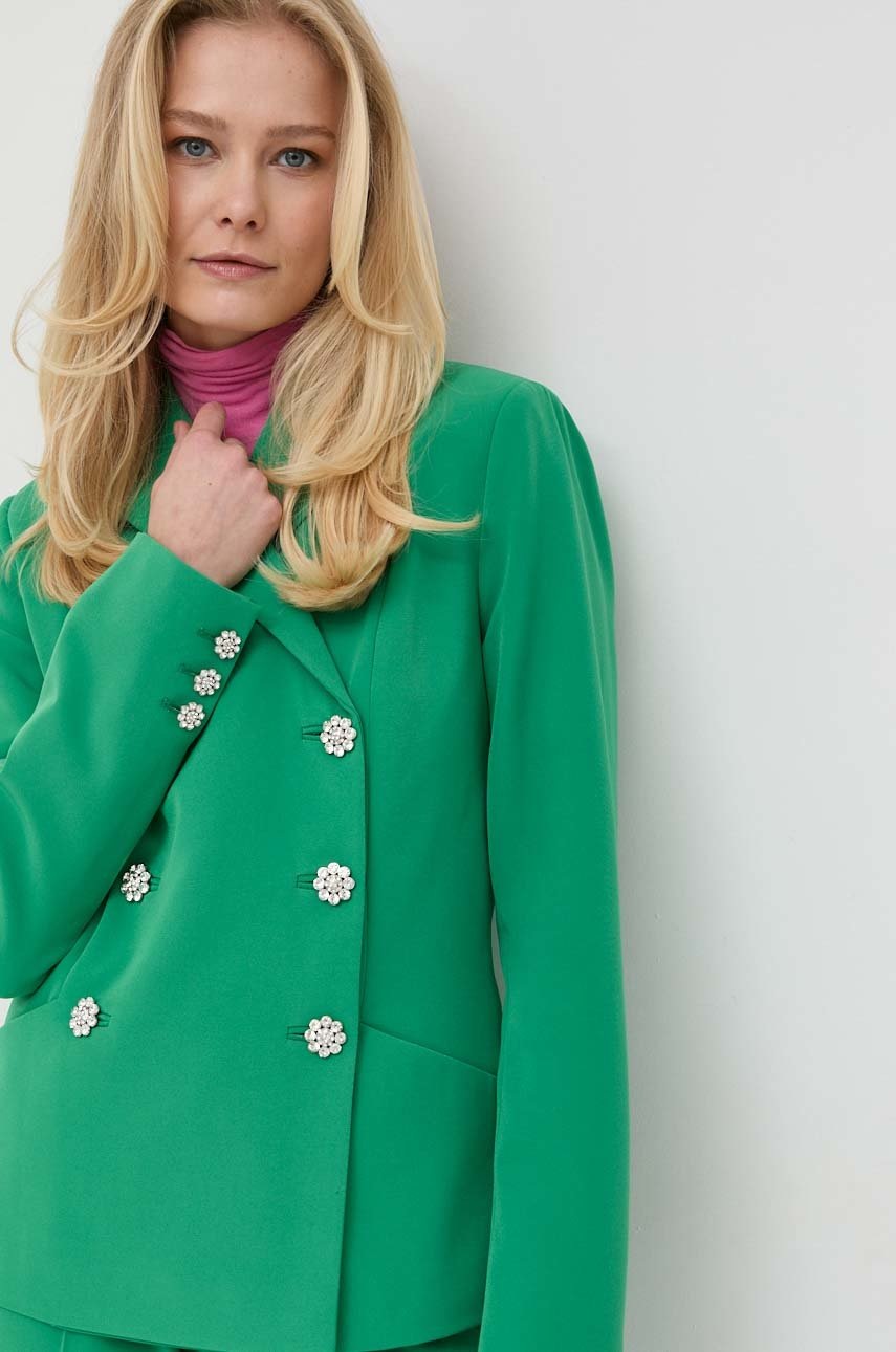 Σακάκι Custommade Finja χρώμα: πράσινο φωτογραφία