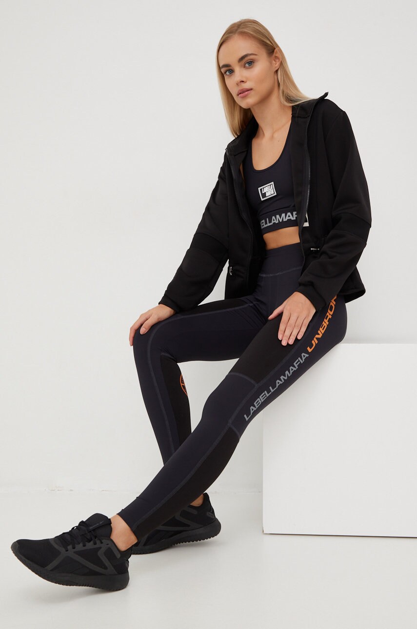 Labellamafia leggins de antrenament unbroken femei, culoarea negru, modelator