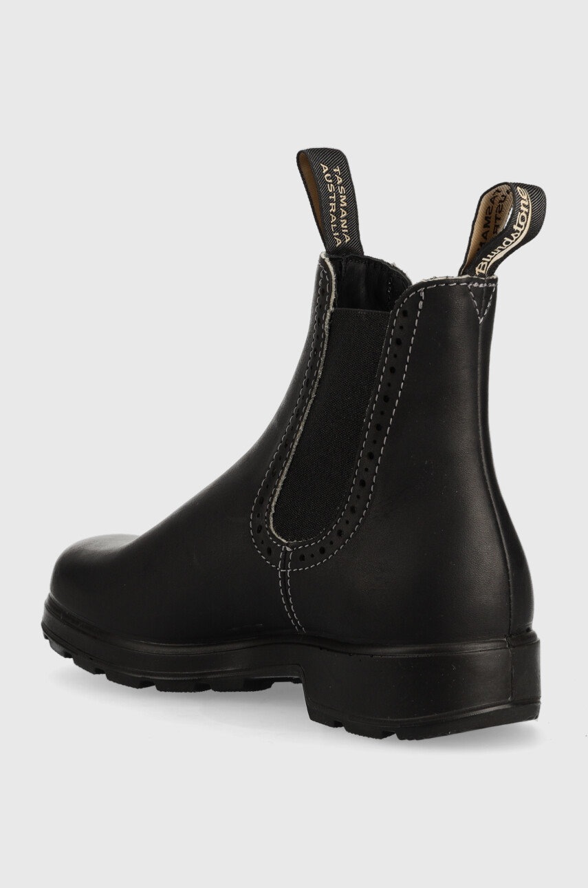 Blundstone Ghete Chelsea De Piele 1448 Femei, Culoarea Negru, Cu Toc Plat