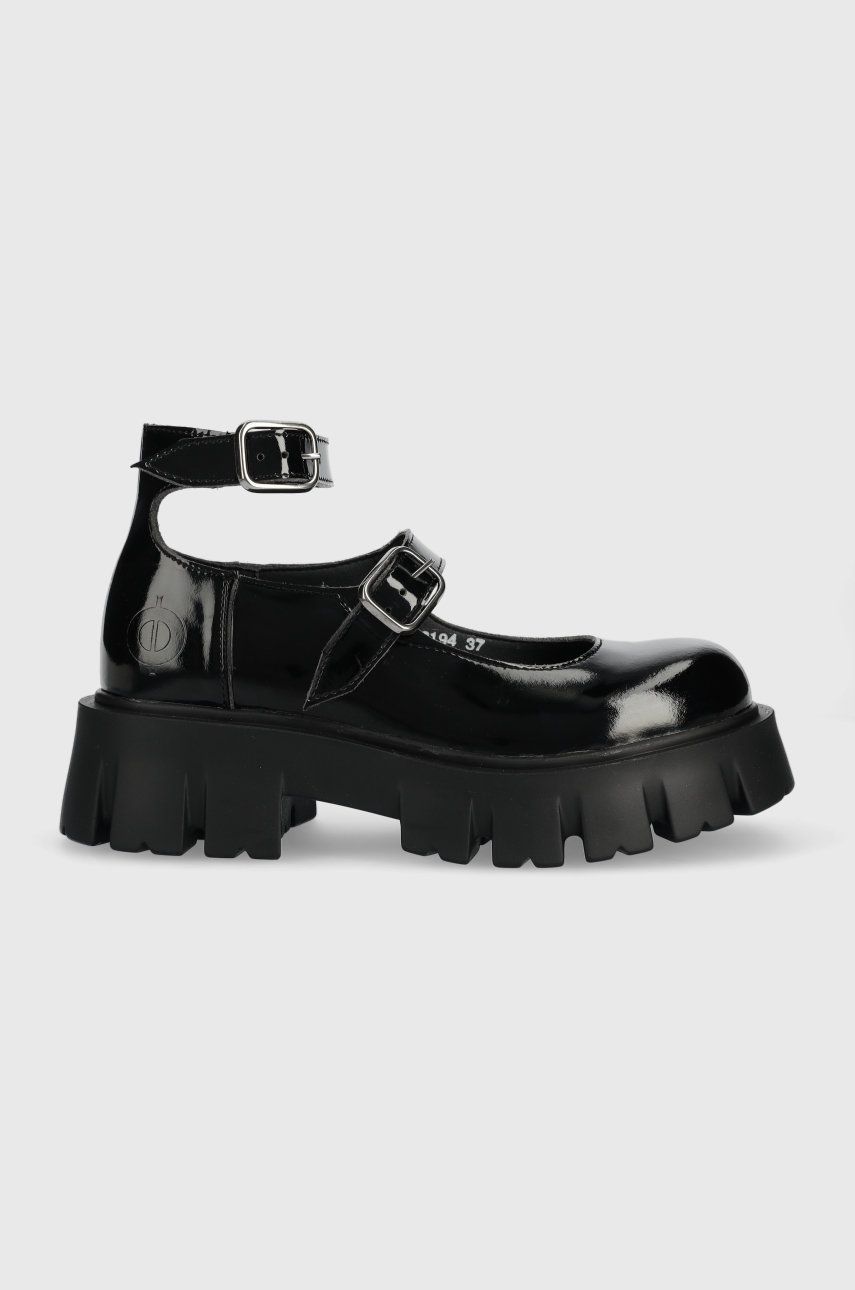 Altercore pantof femei, culoarea negru, cu platforma Altercore
