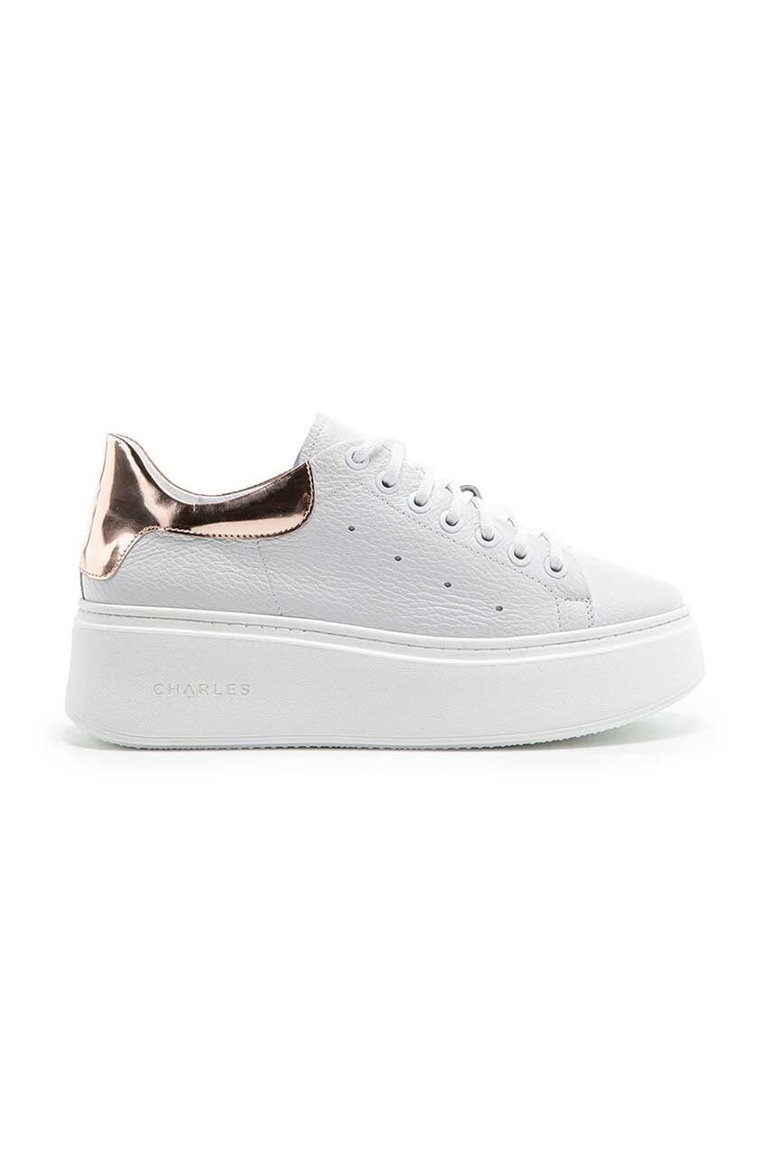 

Шкіряні кросівки Charles Footwear колір білий