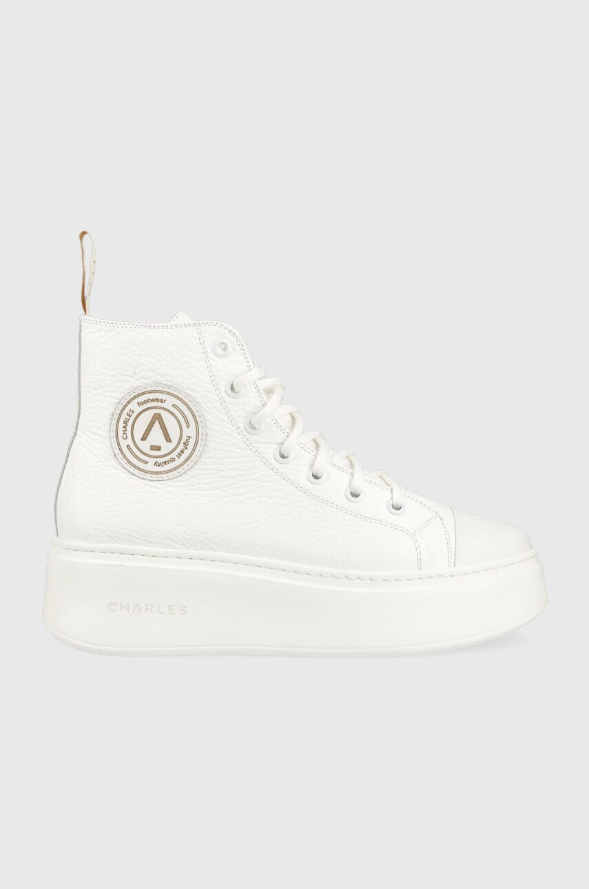 

Шкіряні кросівки Charles Footwear Lara колір білий