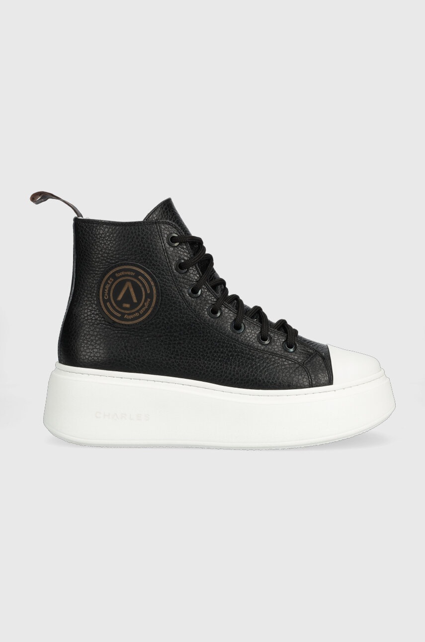 

Шкіряні кросівки Charles Footwear Lara колір чорний