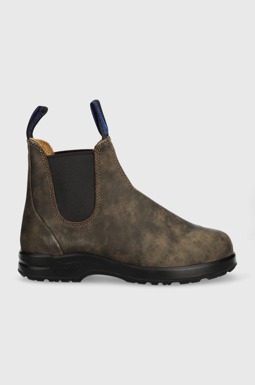 Blundstone ghete chelsea de piele 2242 femei, culoarea maro, cu toc plat, izolare usoara