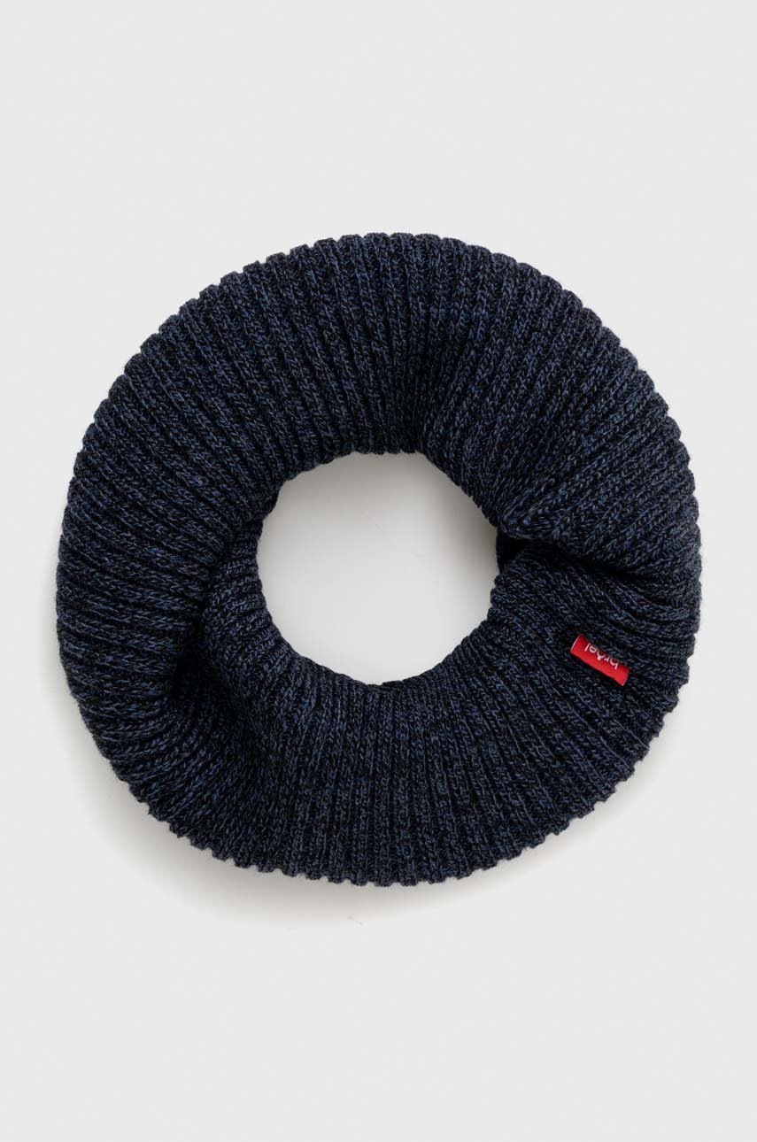 

Детски кръгъл шал Broel в тъмносиньо с изчистен дизайн, Тъмносин