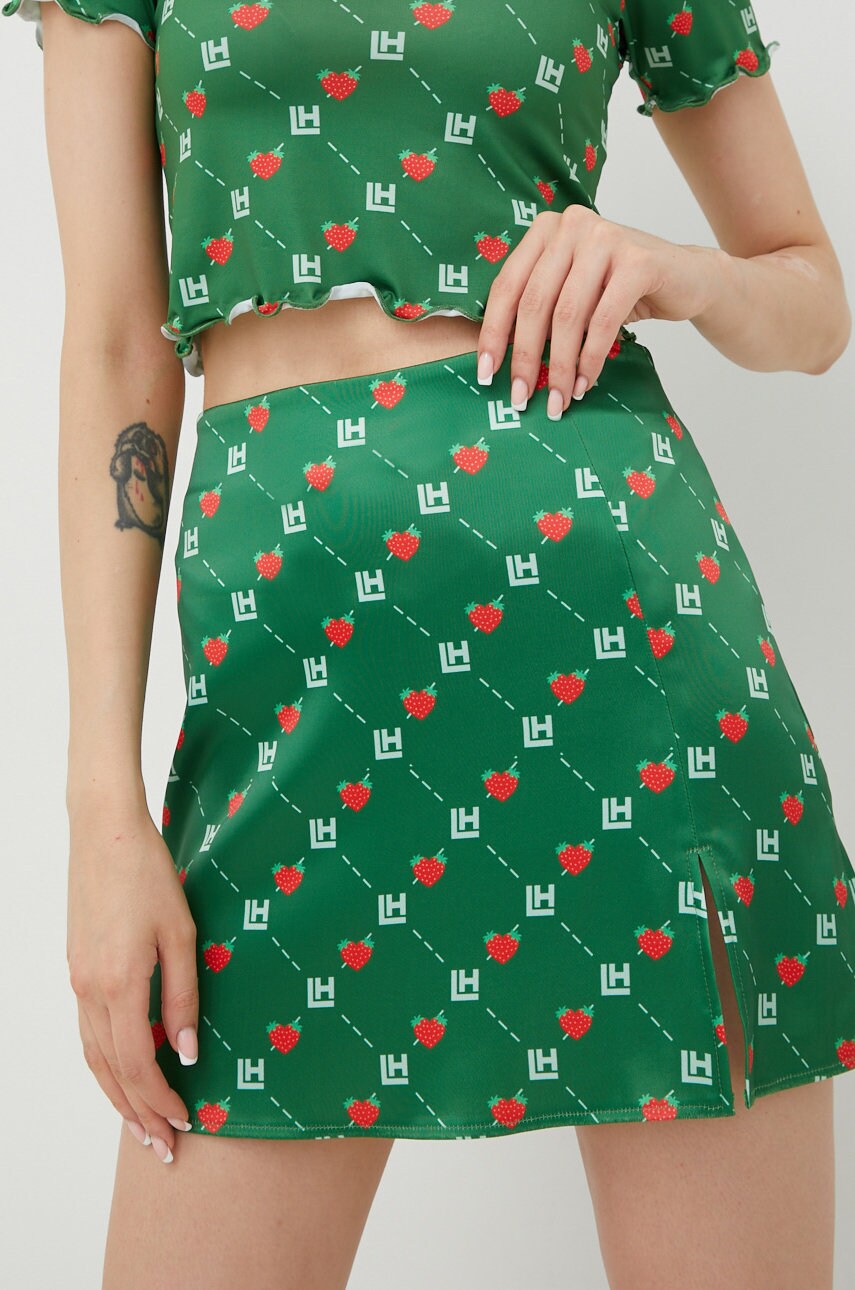 Local heroes fusta culoarea verde, mini, drept