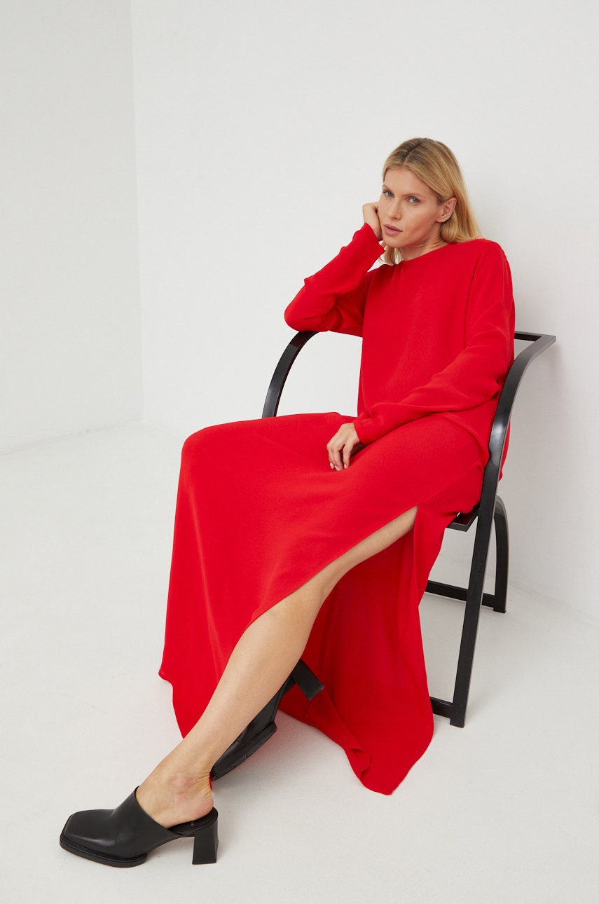 

Платье Birgitte Herskind цвет красный maxi прямое