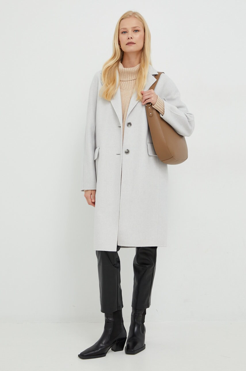 

Кашемировое платье Liviana Conti цвет бежевый mini oversize