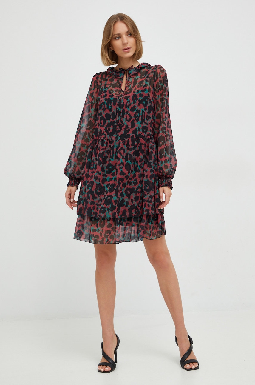 Silvian heach rochie culoarea verde, mini, oversize