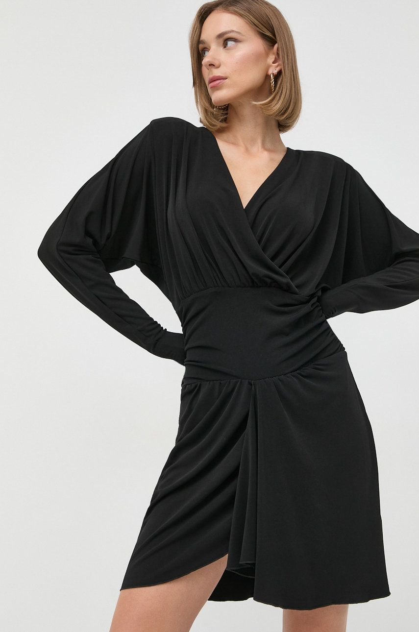 Silvian Heach rochie culoarea negru, mini, mulata answear.ro
