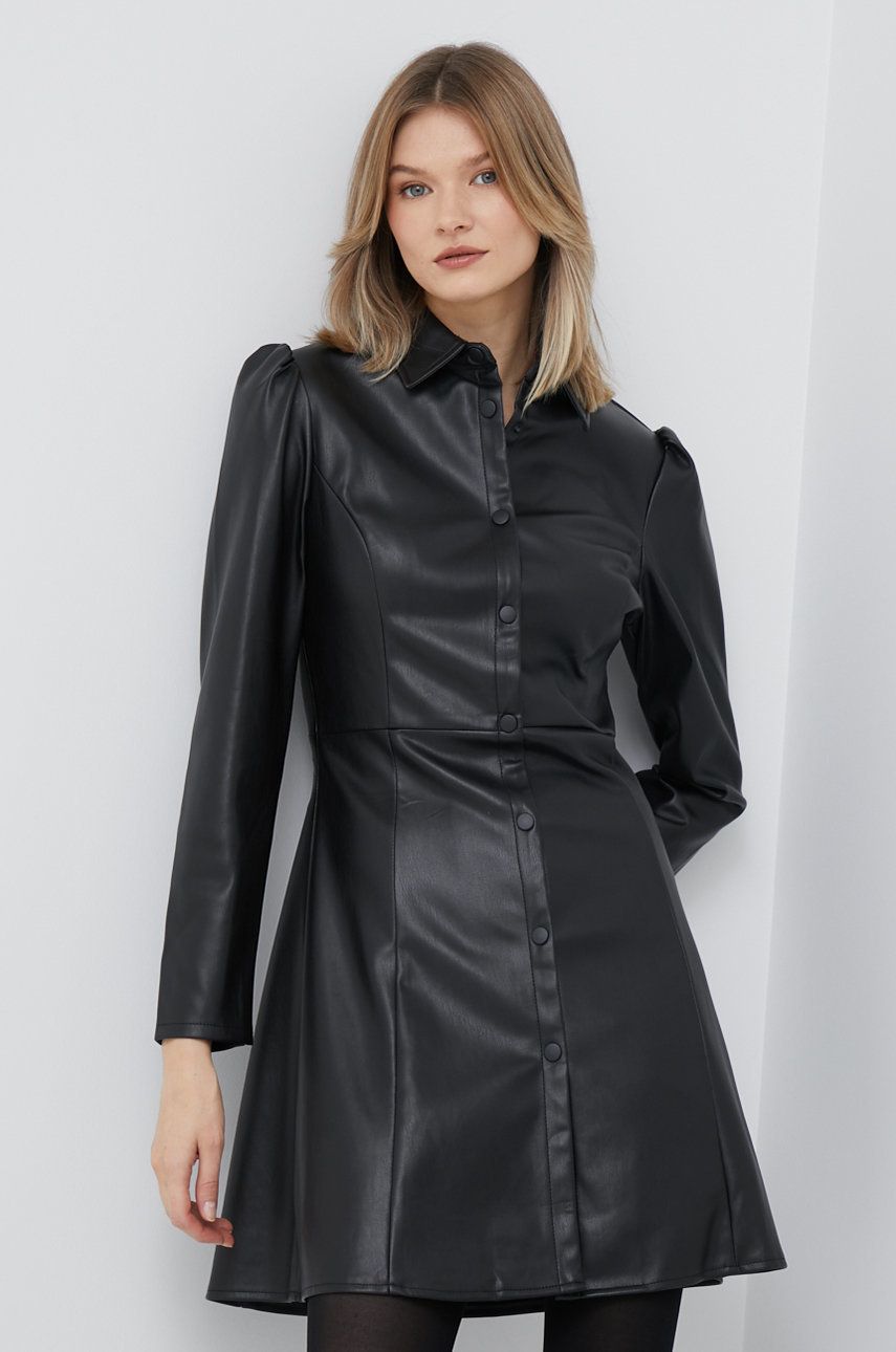 XT Studio sukienka kolor czarny mini rozkloszowana