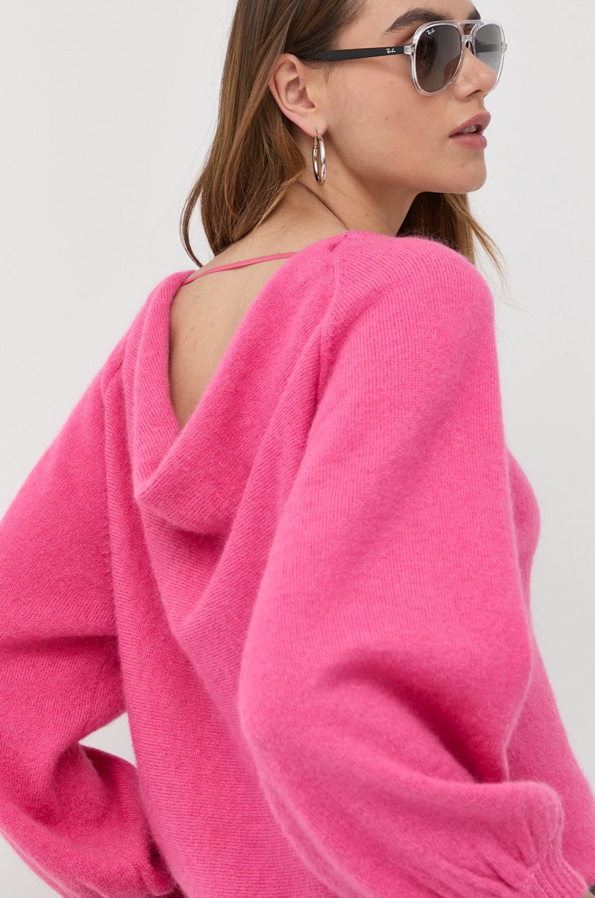 Silvian heach pulover de lana femei, culoarea roz,