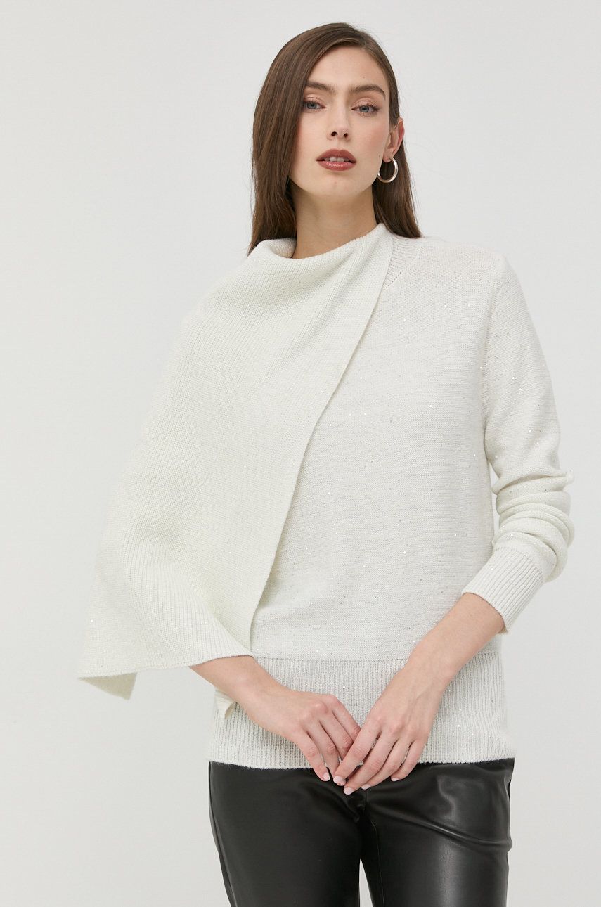 Silvian Heach pulover din amestec de lana femei, culoarea bej, light amestec imagine noua
