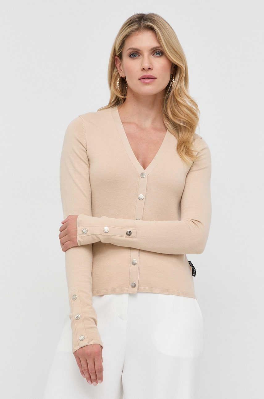 Silvian heach cardigan femei, culoarea bej, light