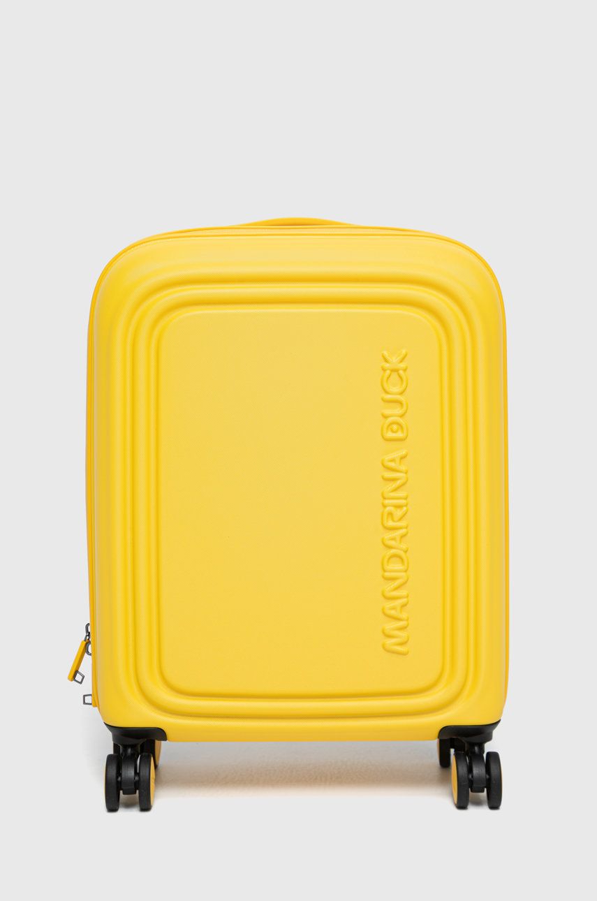 Mandarina Duck walizka kolor żółty