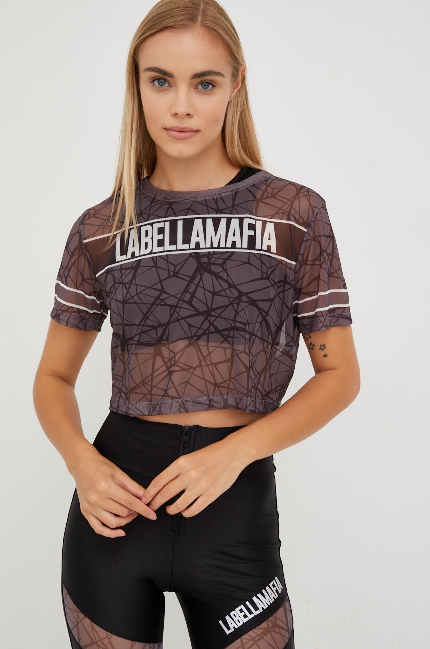 Labellamafia tricou fierce femei, culoarea gri