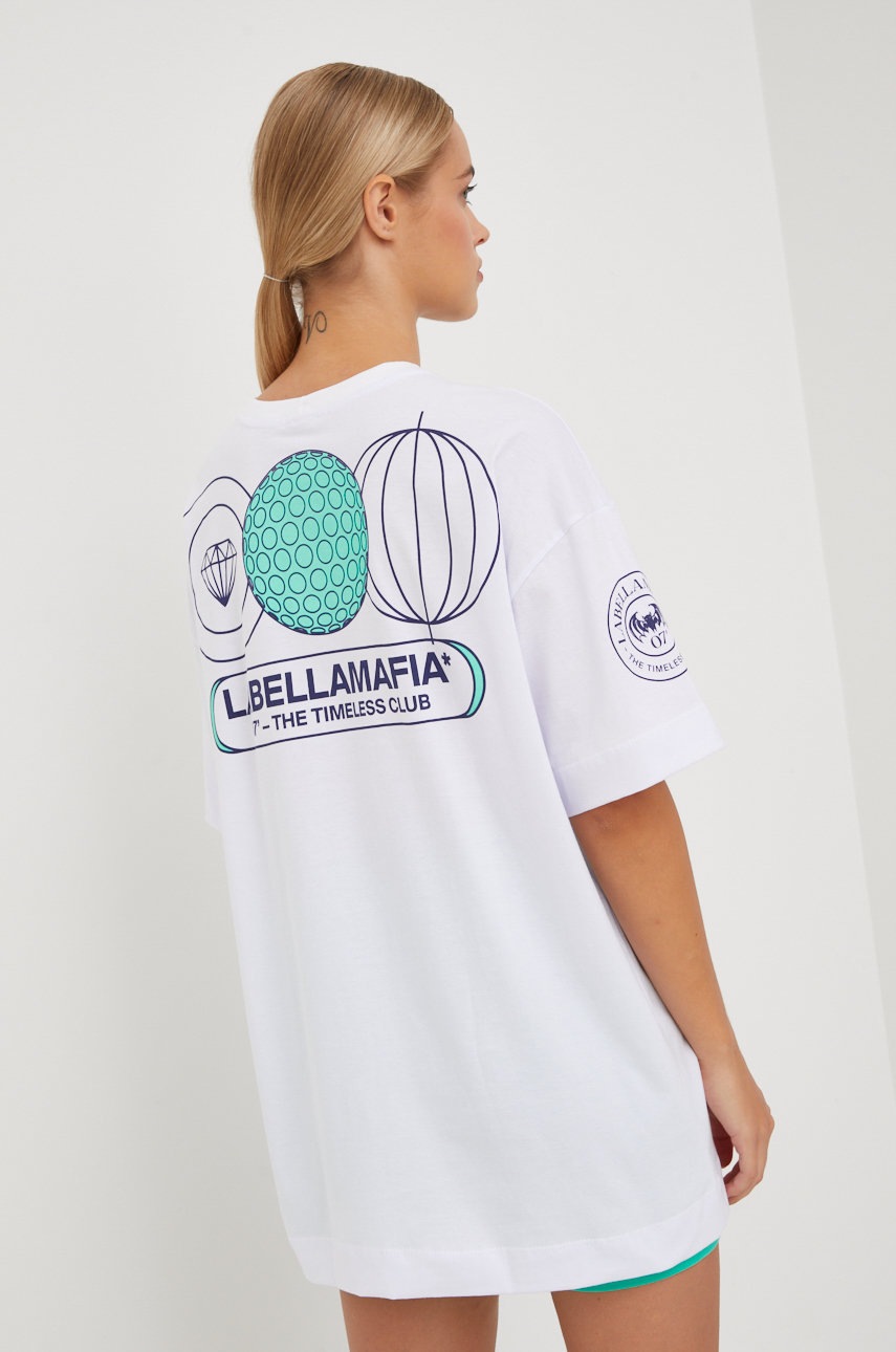 

Хлопковая футболка LaBellaMafia цвет белый