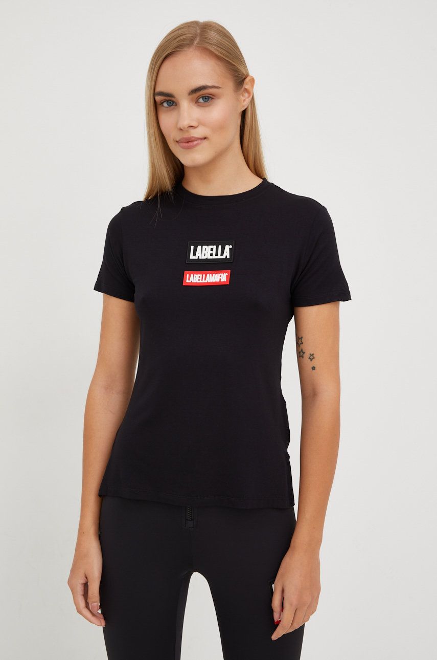 LaBellaMafia t-shirt Go On damski kolor czarny