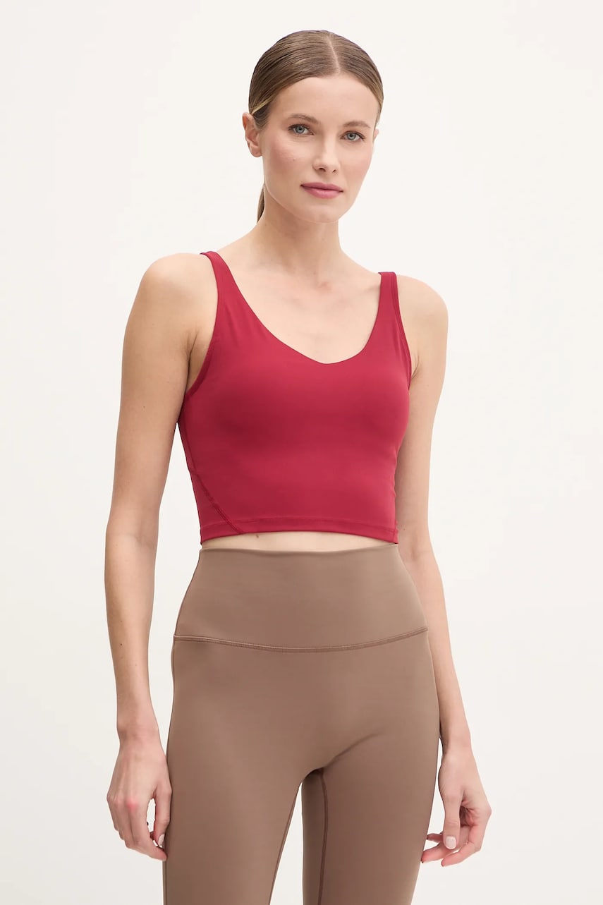 Joy in me top de yoga Grace culoarea bordo, Grace