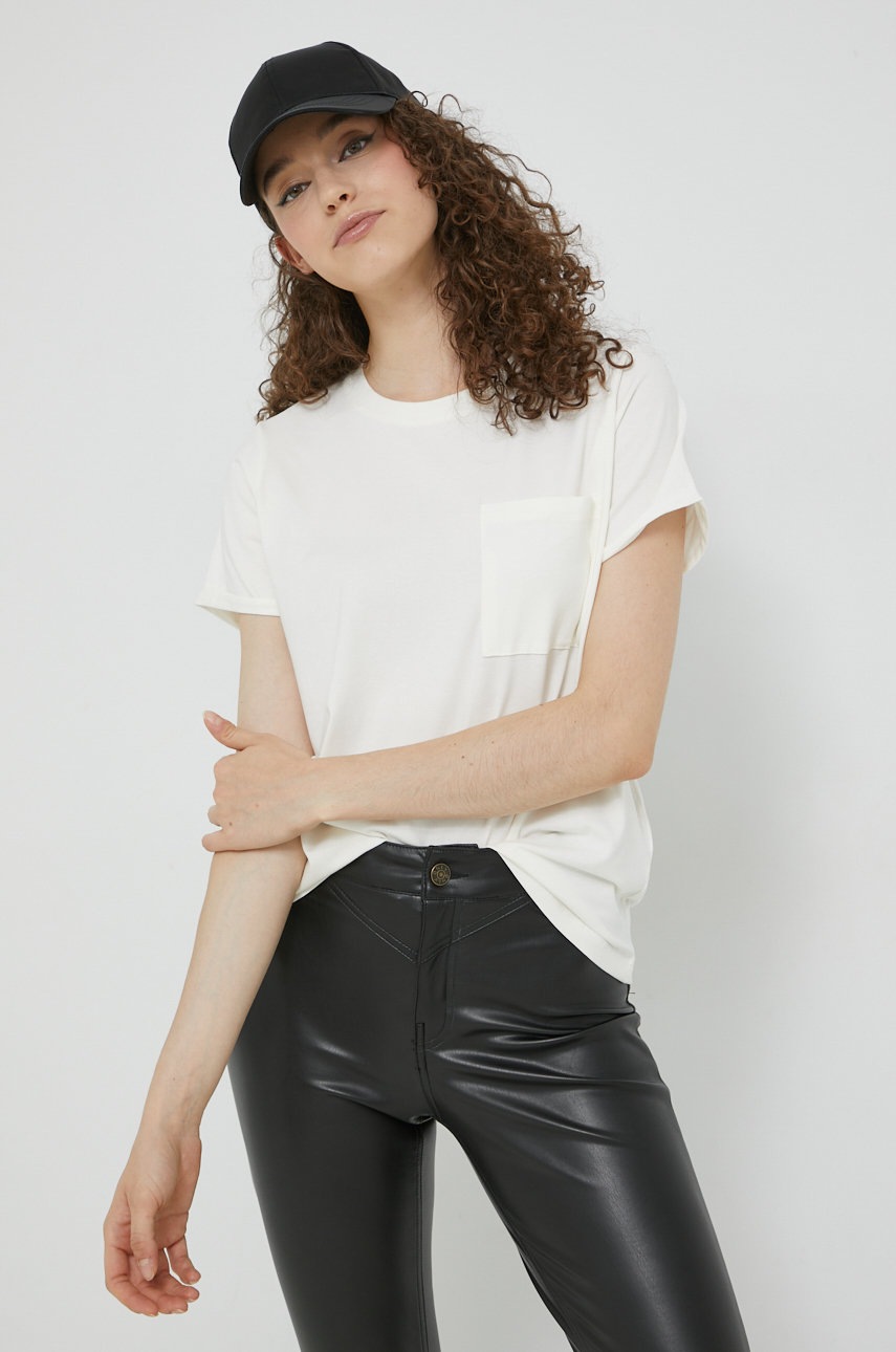 

Тениска Cross Jeans в бежово, Бежов