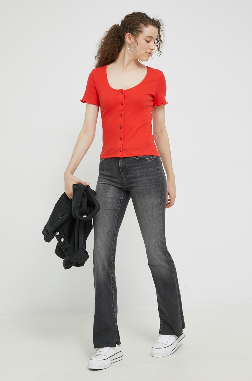 

Футболка Cross Jeans женский цвет красный