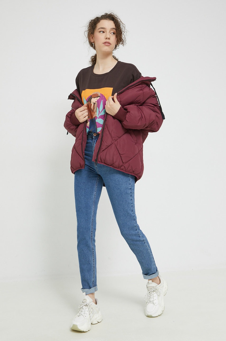

Футболка Cross Jeans женский цвет коричневый