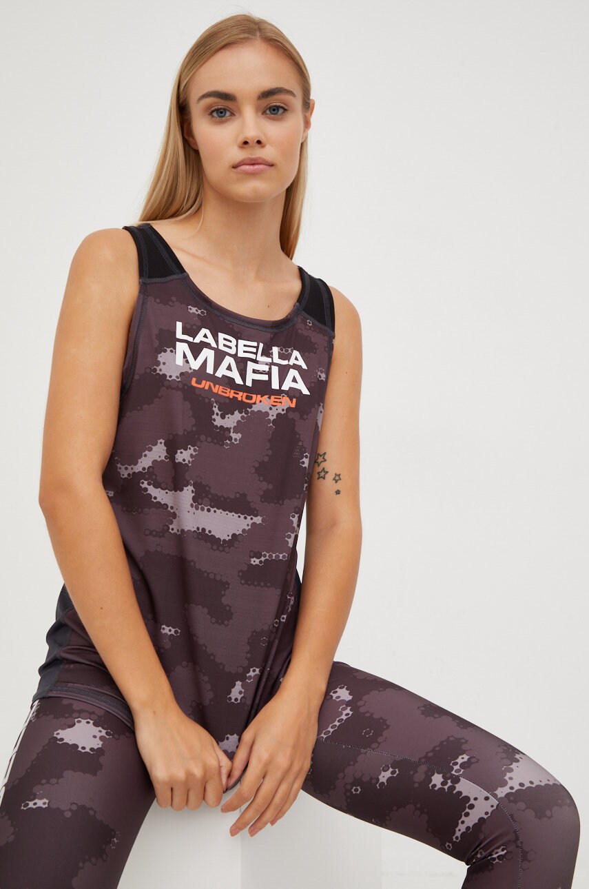 Labellamafia top de antrenament unbroken, culoarea gri