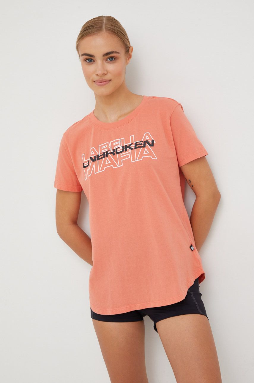 LaBellaMafia tricou Unbroken femei, culoarea portocaliu answear.ro