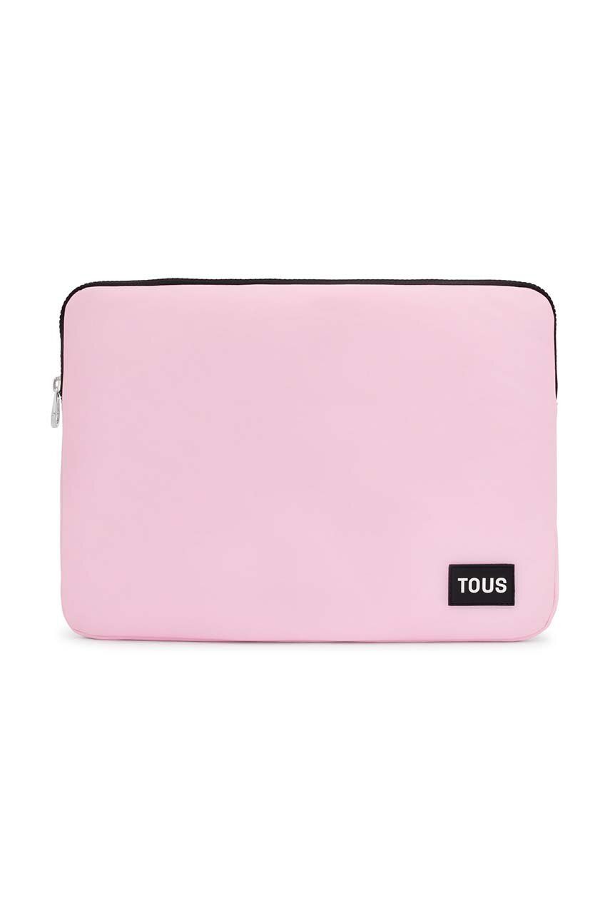 Obal na notebook Tous růžová barva - růžová - 100 % Recyklovaný polyester