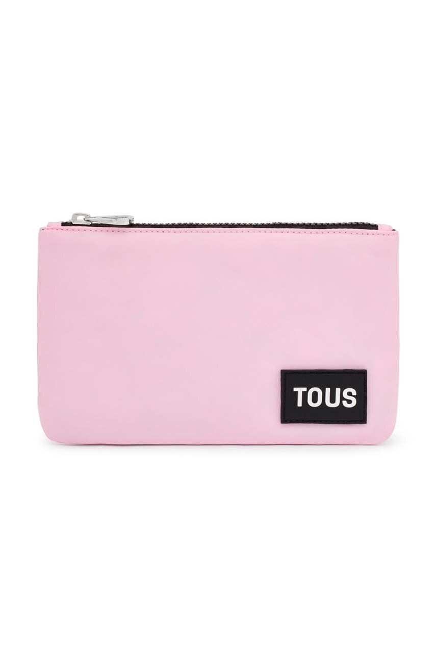 Kosmetická taška Tous růžová barva - růžová - 100 % Recyklovaný polyester