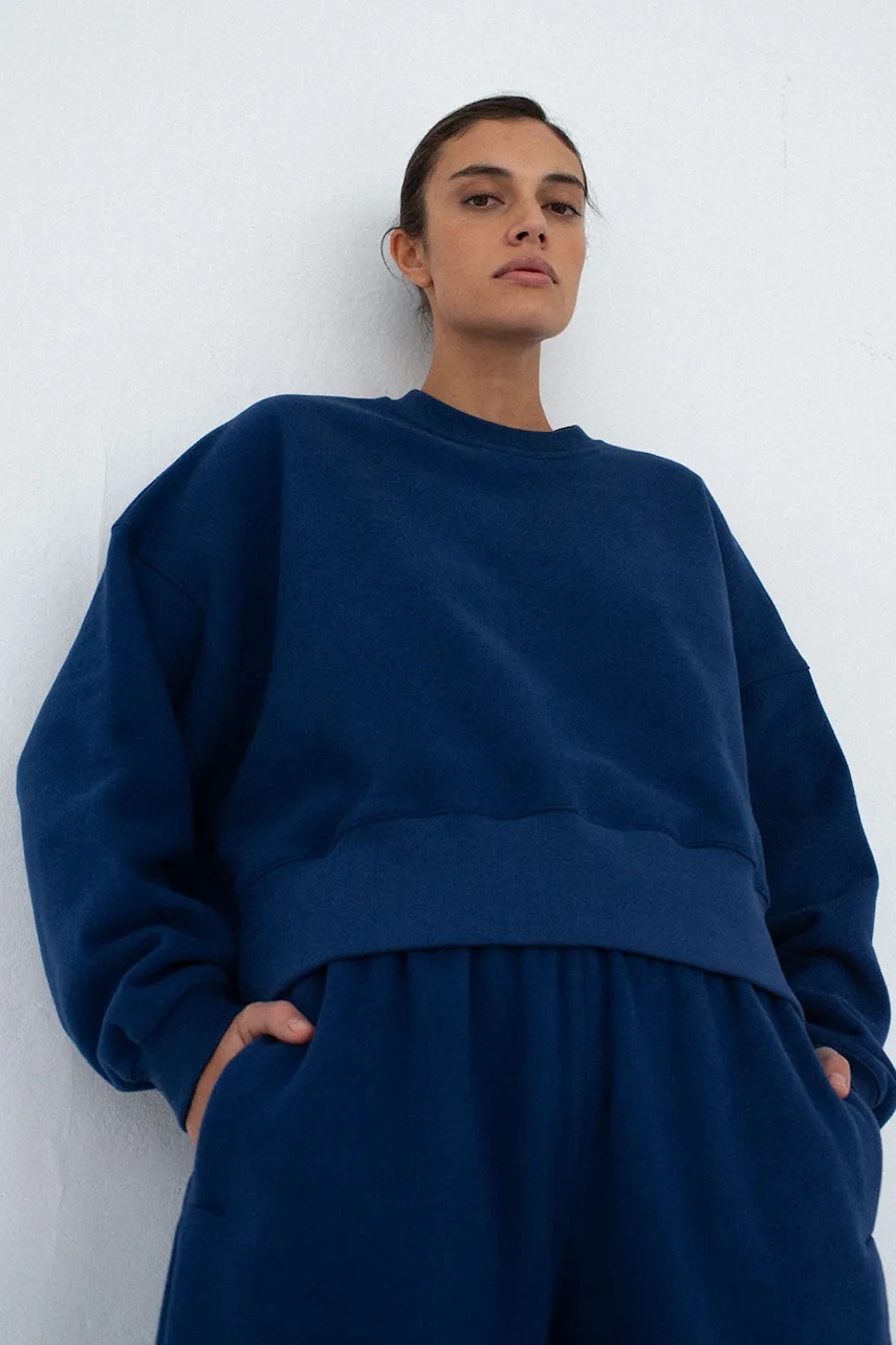 Muuv. Muuv oversize dukserica za žene s pamukom SMOOTH COTTON