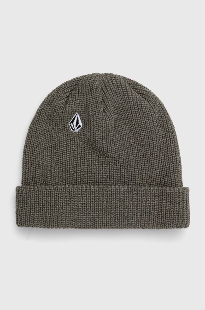 

Шапка Volcom в зелено от плътен трикотаж, Зелен