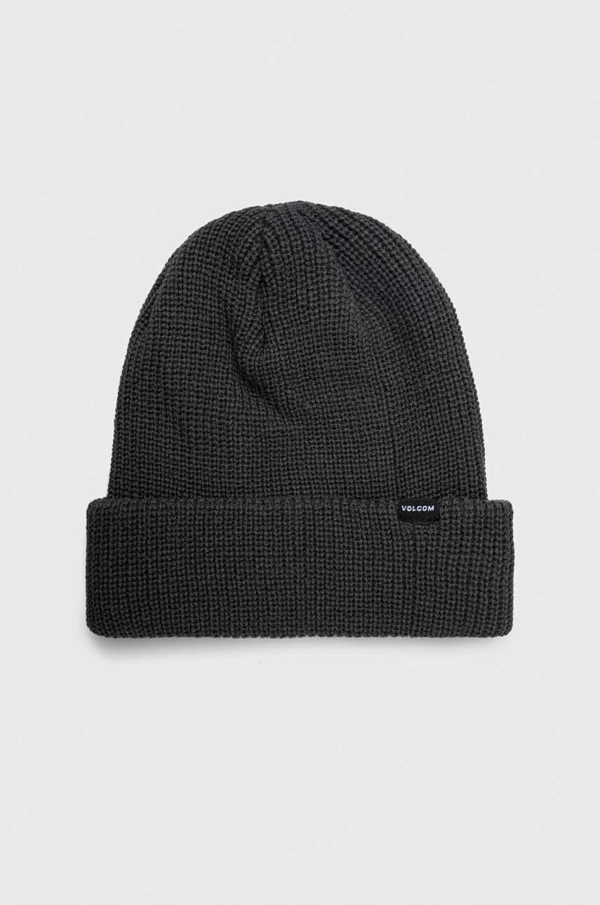

Шапка Volcom цвет зелёный из толстого трикотажа
