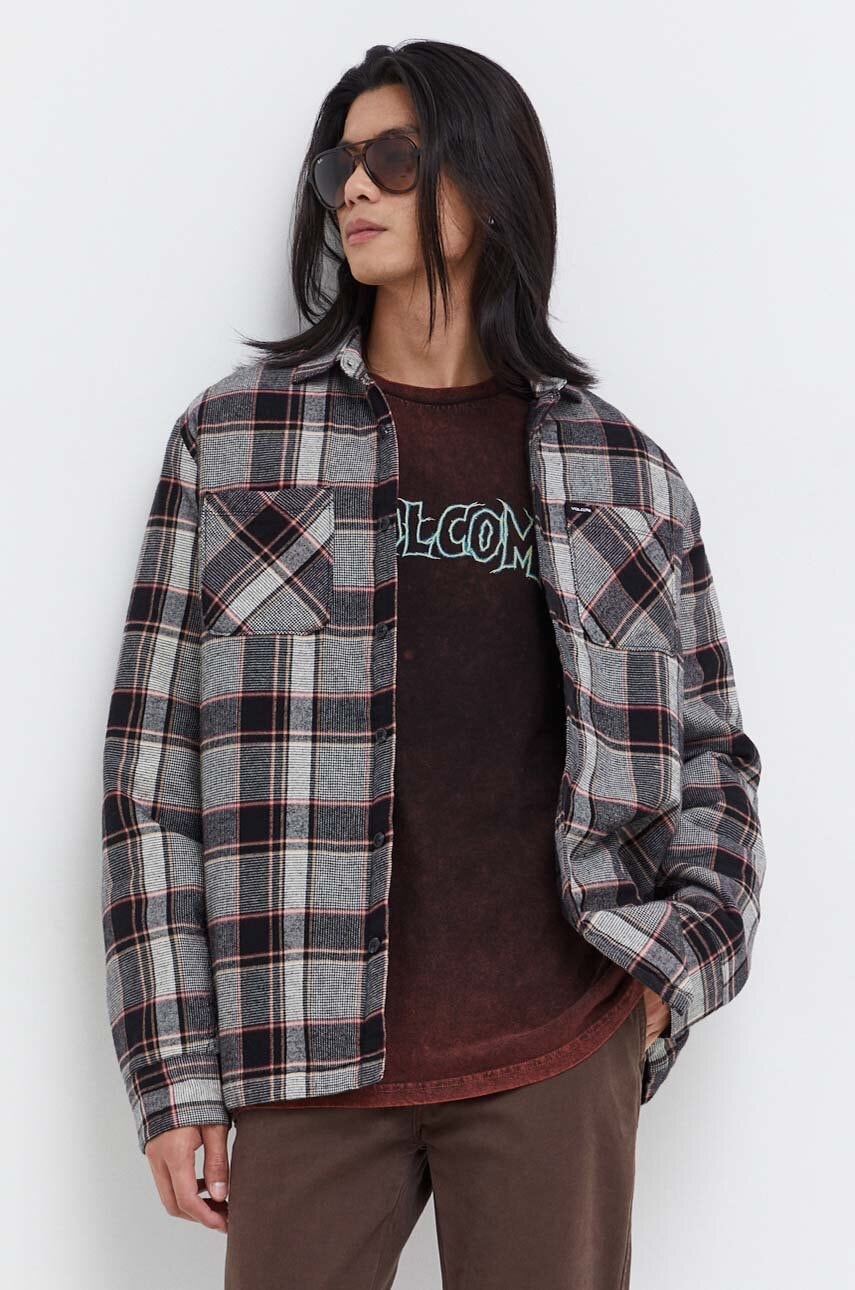 

Бавовняна куртка Volcom колір сірий перехідна
