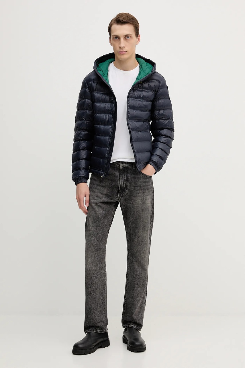 Куртка Blauer цвет синий демисезонная BLUC02132