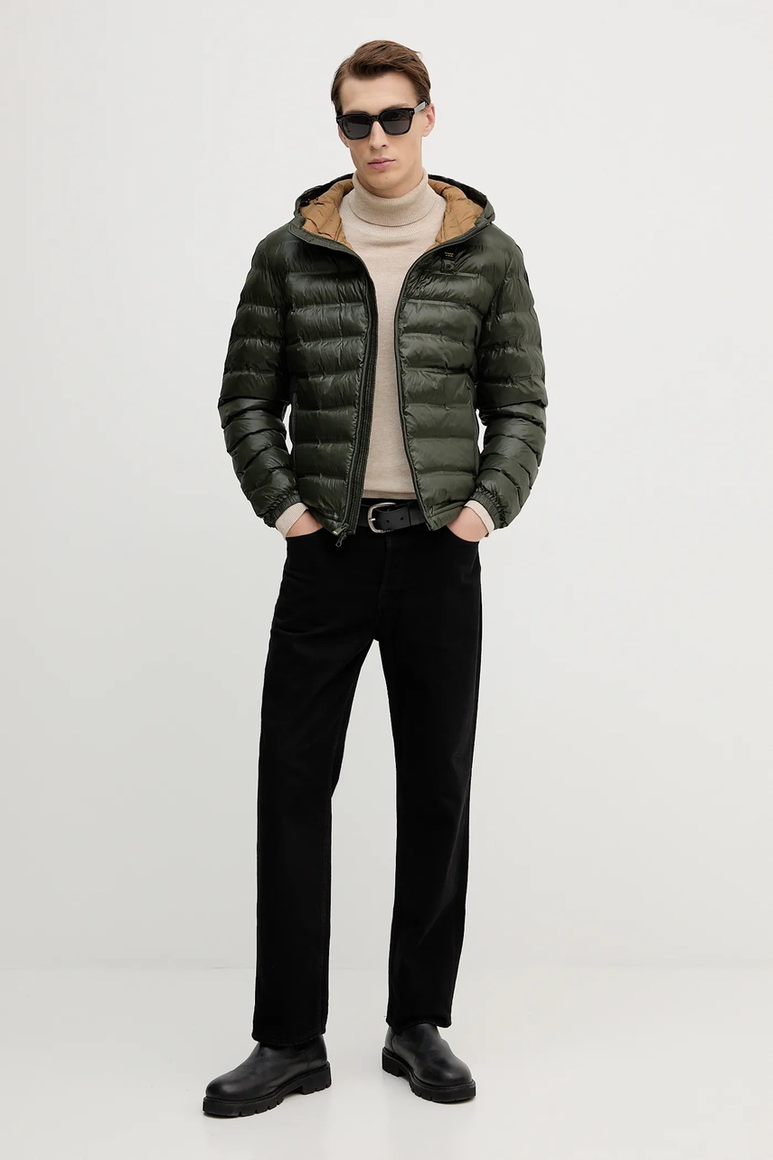 Куртка Blauer цвет зелёный демисезонная BLUC02132