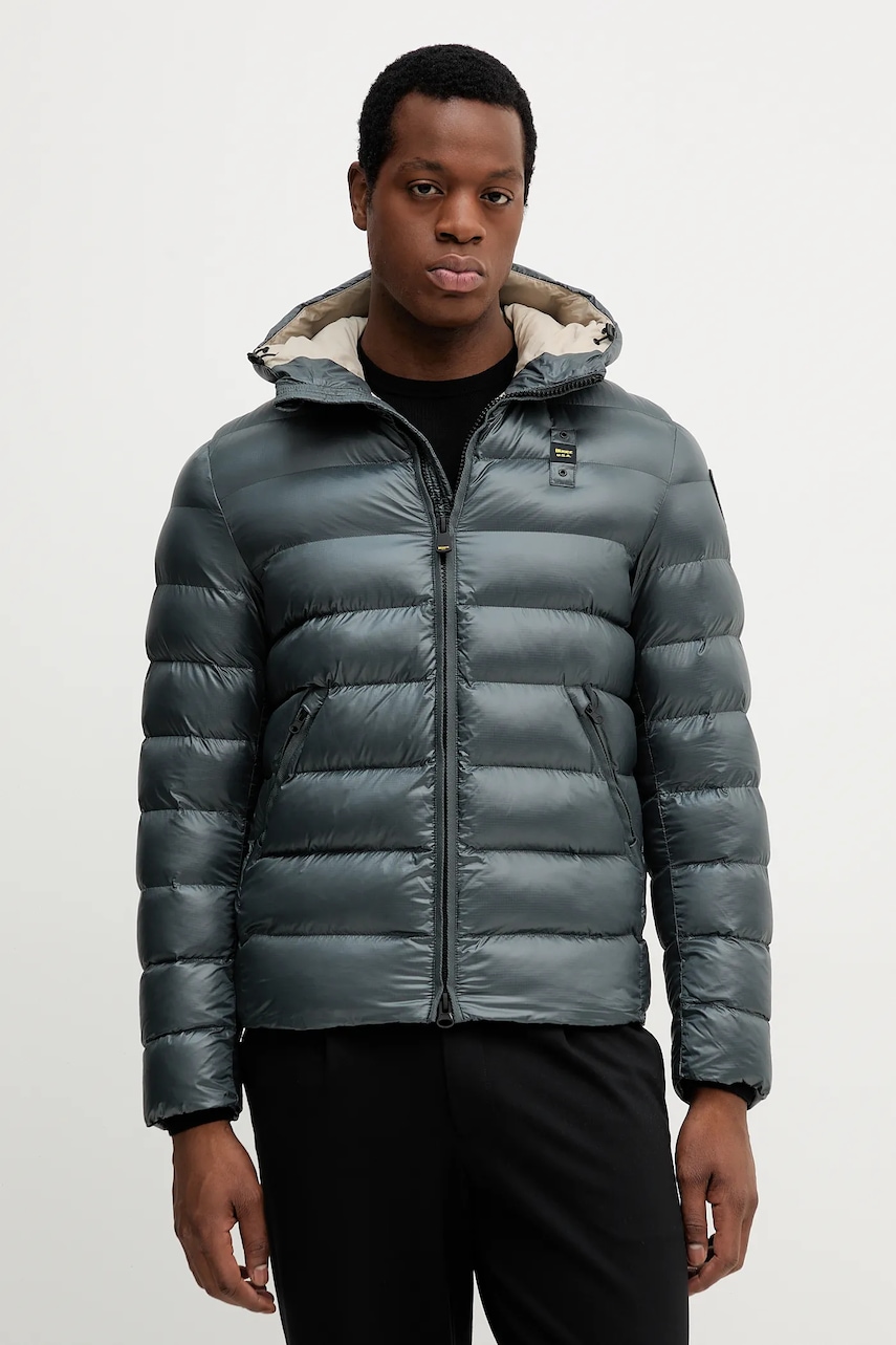 Blauer geacă culoarea bleumarin, de iarnă, BLUC02079