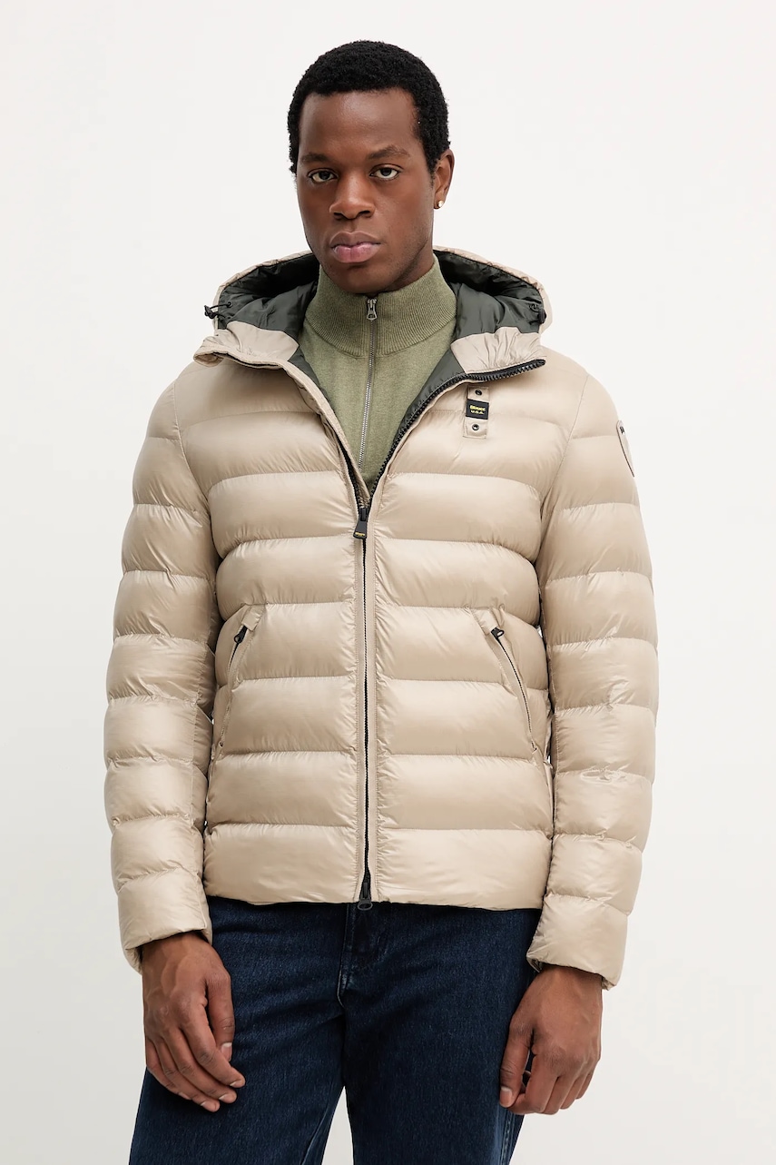 Blauer geacă culoarea bleumarin, de iarnă, BLUC02079