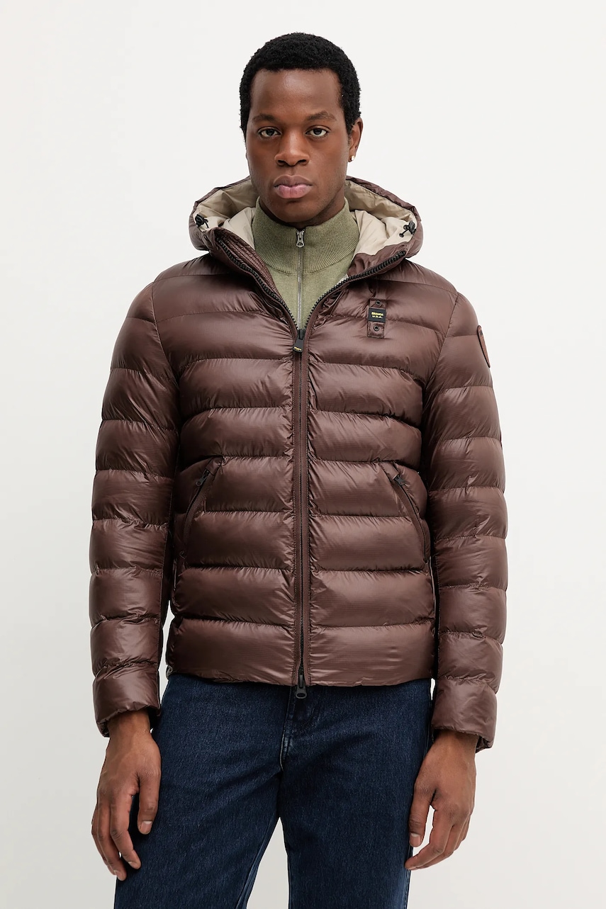 Blauer geacă culoarea bleumarin, de iarnă, BLUC02079