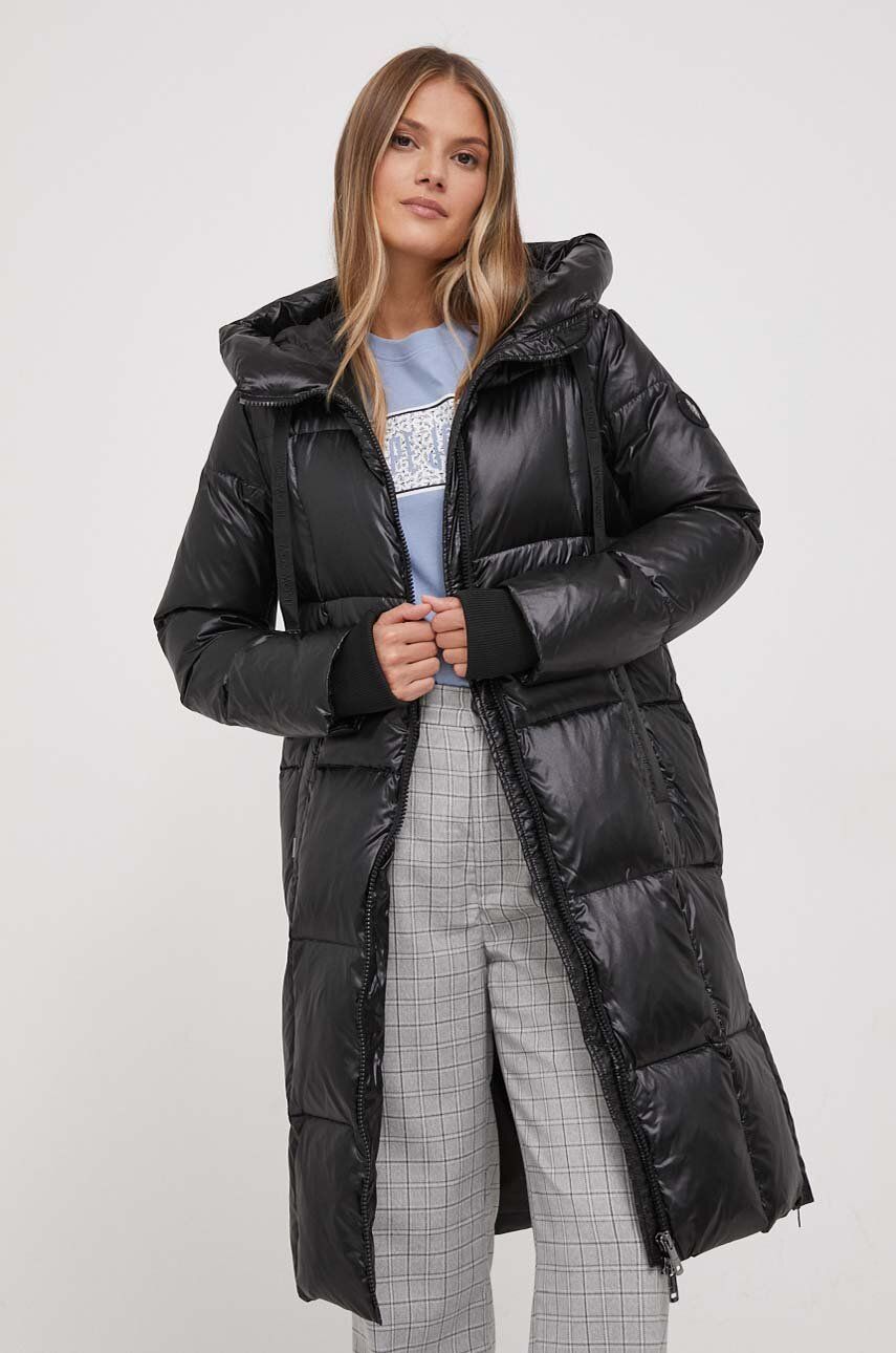 E-shop Péřová bunda Mos Mosh dámská, černá barva, zimní