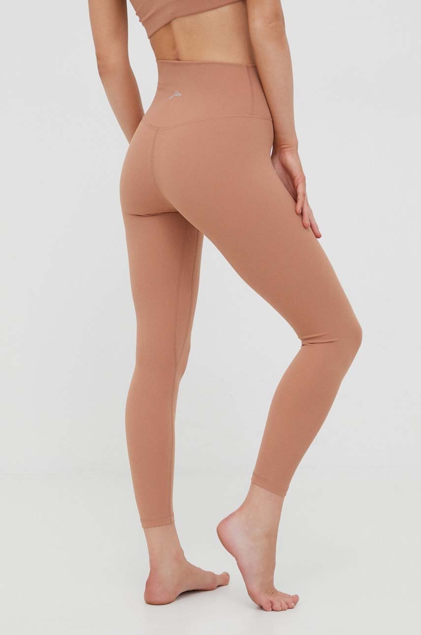 JOYINME jóga leggings Unity Ribbed bézs, sima termék 2. képe