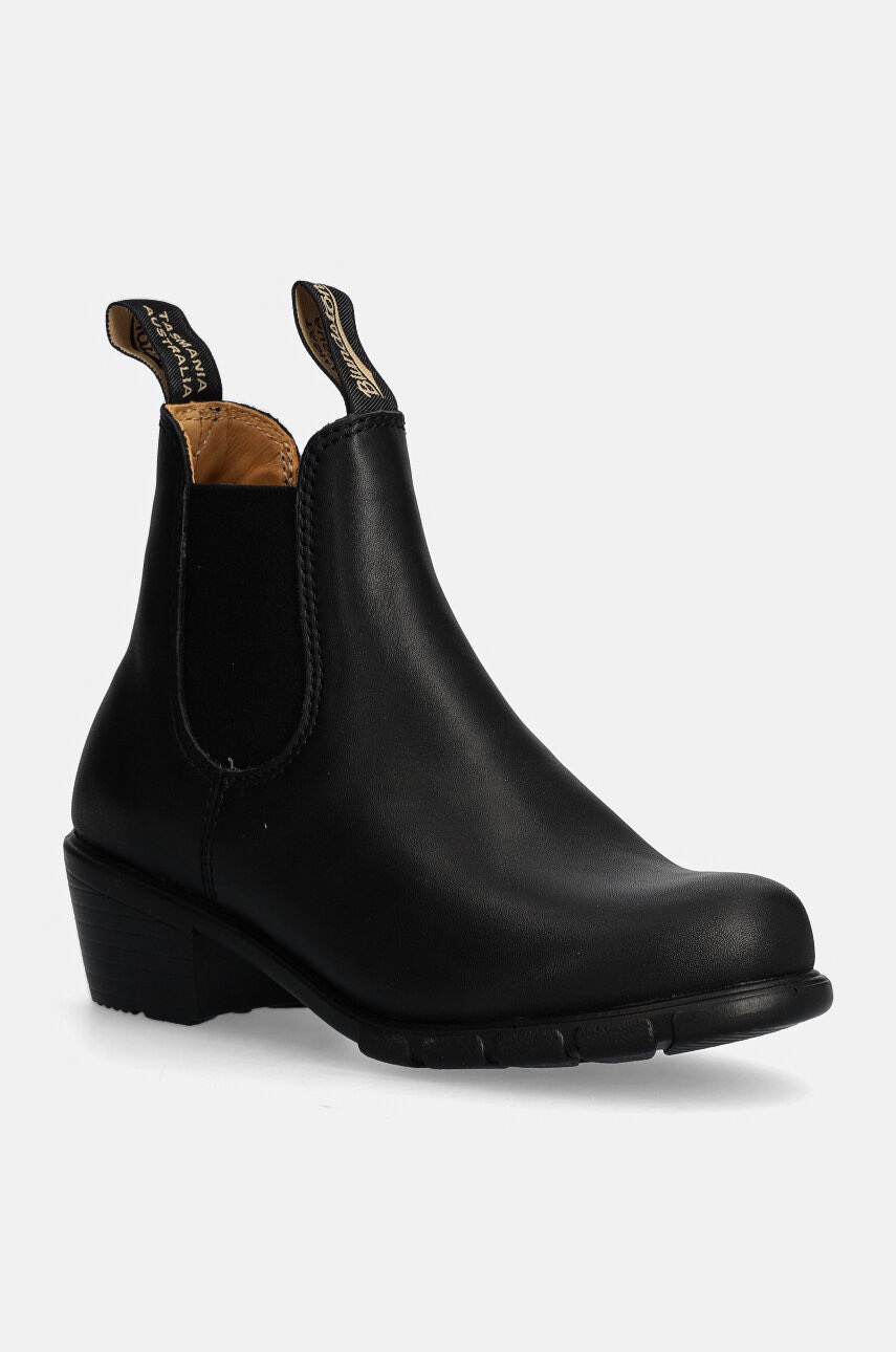 Blundstone ghete chelsea de piele 1671 BLACK femei, culoarea negru, cu toc drept Blundstone ghete chelsea de piele 1671 BLACK femei, culoarea negru, cu toc drept
