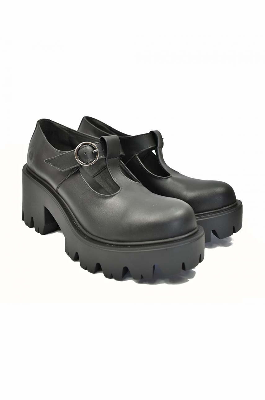 Κλειστά παπούτσια Altercore χρώμα: μαύρο, Mary.Vegan φωτογραφία