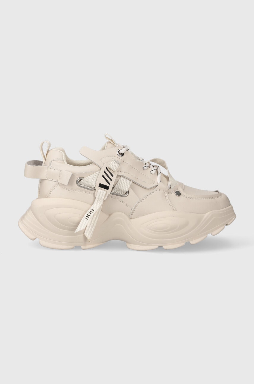 GOE sneakers din piele culoarea bej, MM2N4015.BEIGE