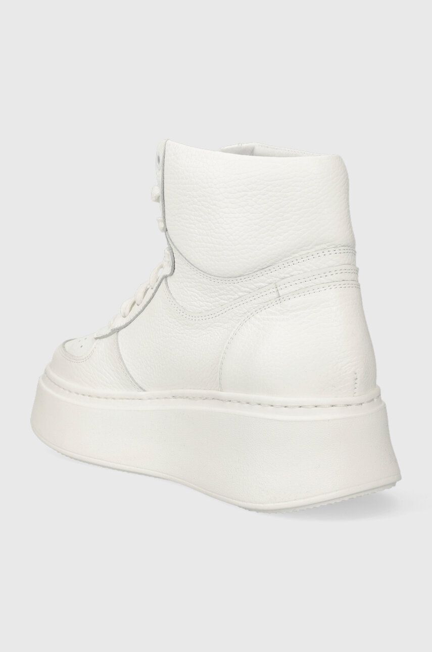Charles Footwear Sneakers Din Piele Zana Culoarea Alb, Zana.Sneaker.High.White