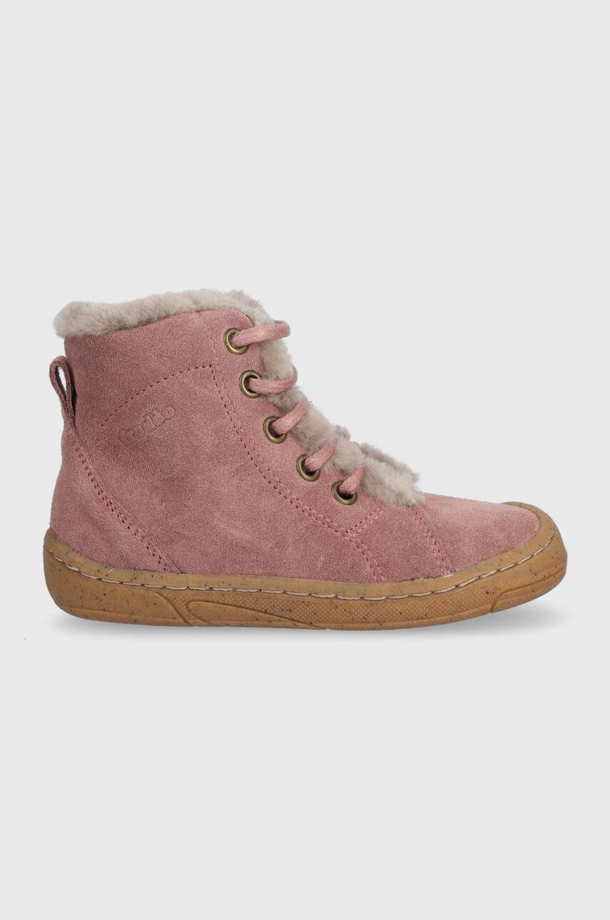 Froddo cizme de iarna pentru copii din piele intoarsa culoarea roz