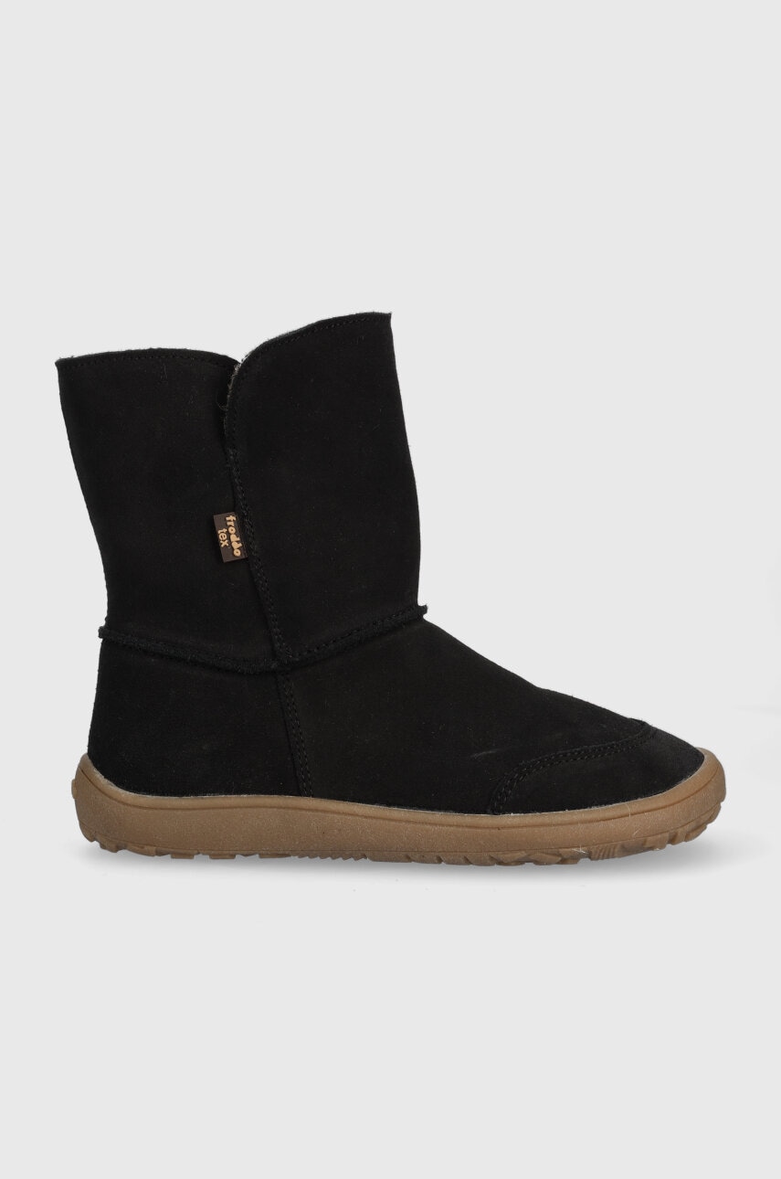 Детские замшевые зимние ботинки Froddo цвет чёрный Детские замшевые зимние ботинки Froddo цвет чёрный