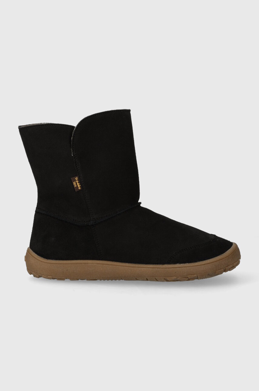 Детские замшевые зимние ботинки Froddo цвет чёрный Детские замшевые зимние ботинки Froddo цвет чёрный
